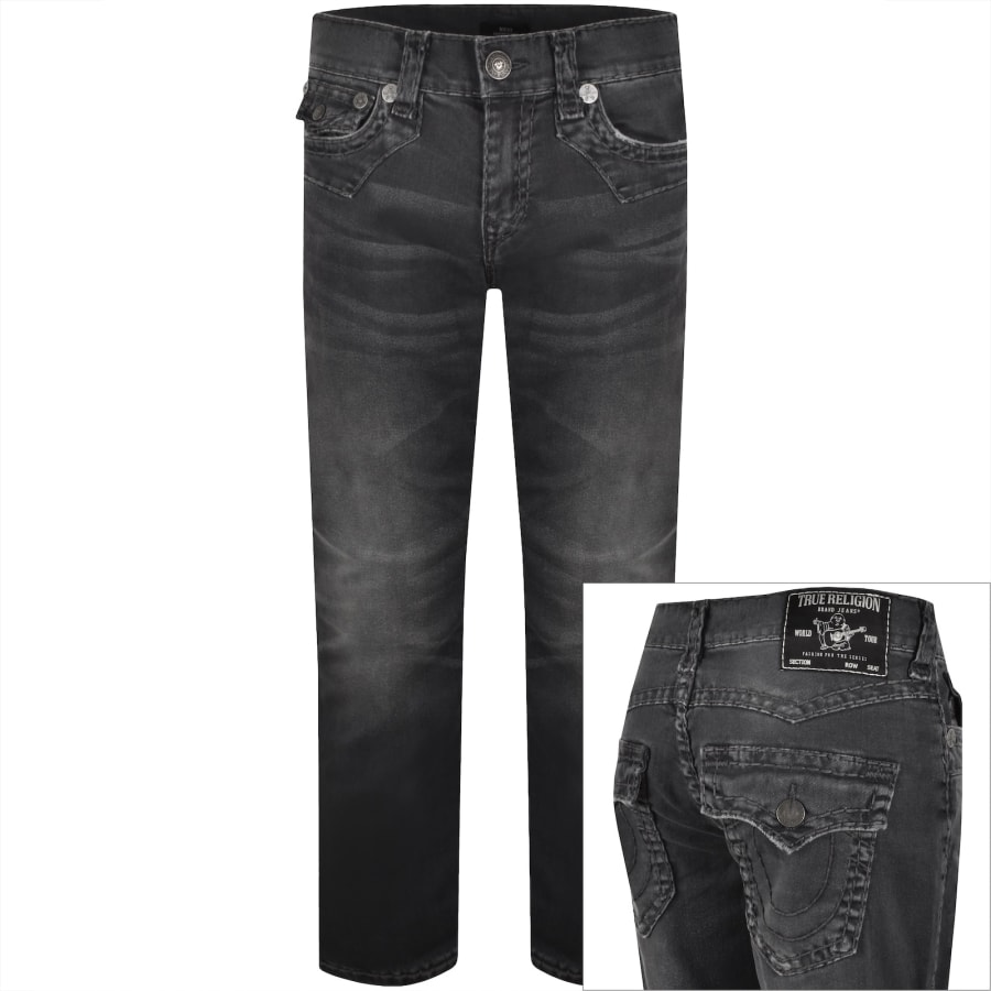 True Religion Ricky Super T Flap Jeans Grey | Mainline Menswear us